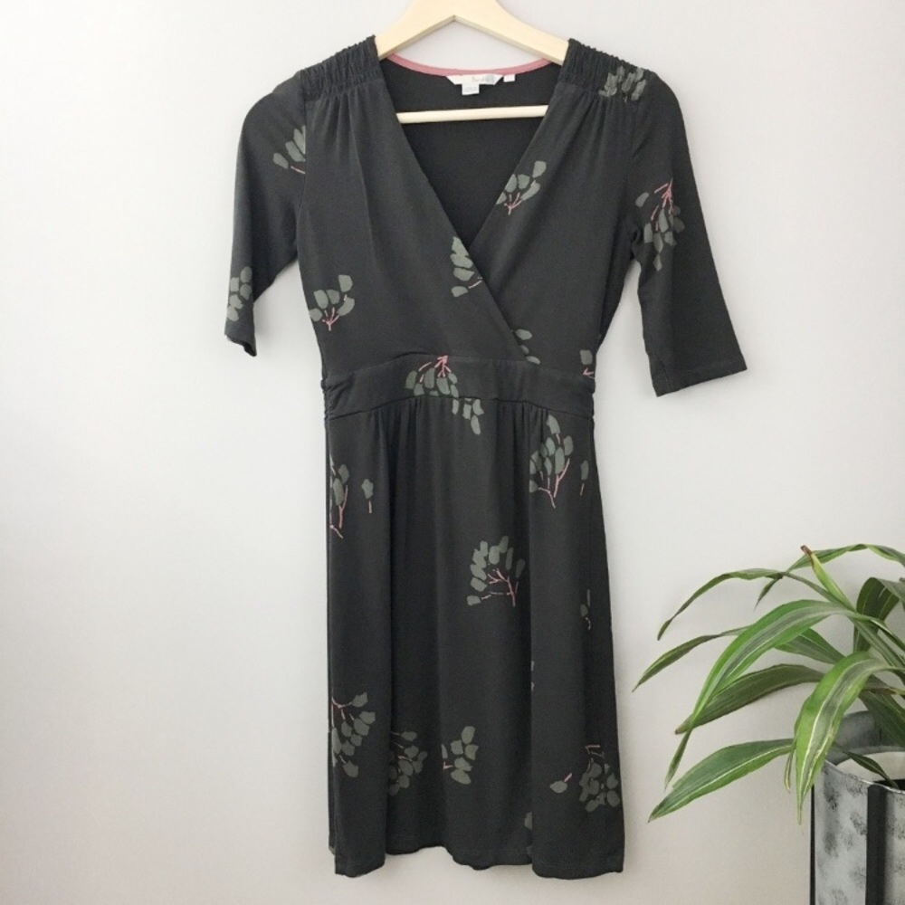 Boden faux wrap dress